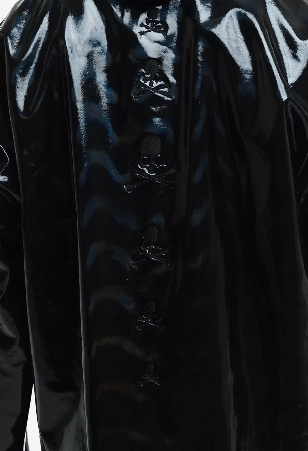 JE X Mastermind Holographic Terry Poncho Hoodie / Black