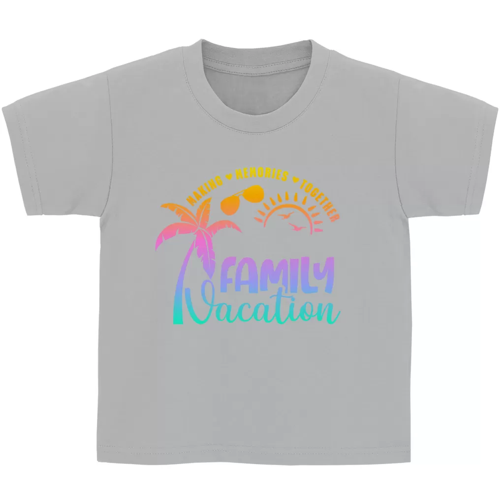 Kinder Basic T-Shirt Family Vacation A1