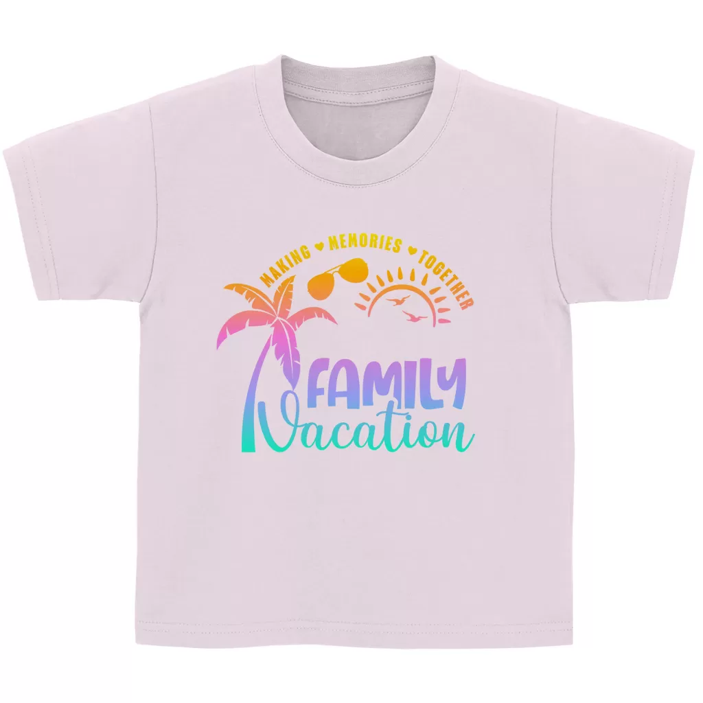 Kinder Basic T-Shirt Family Vacation A1