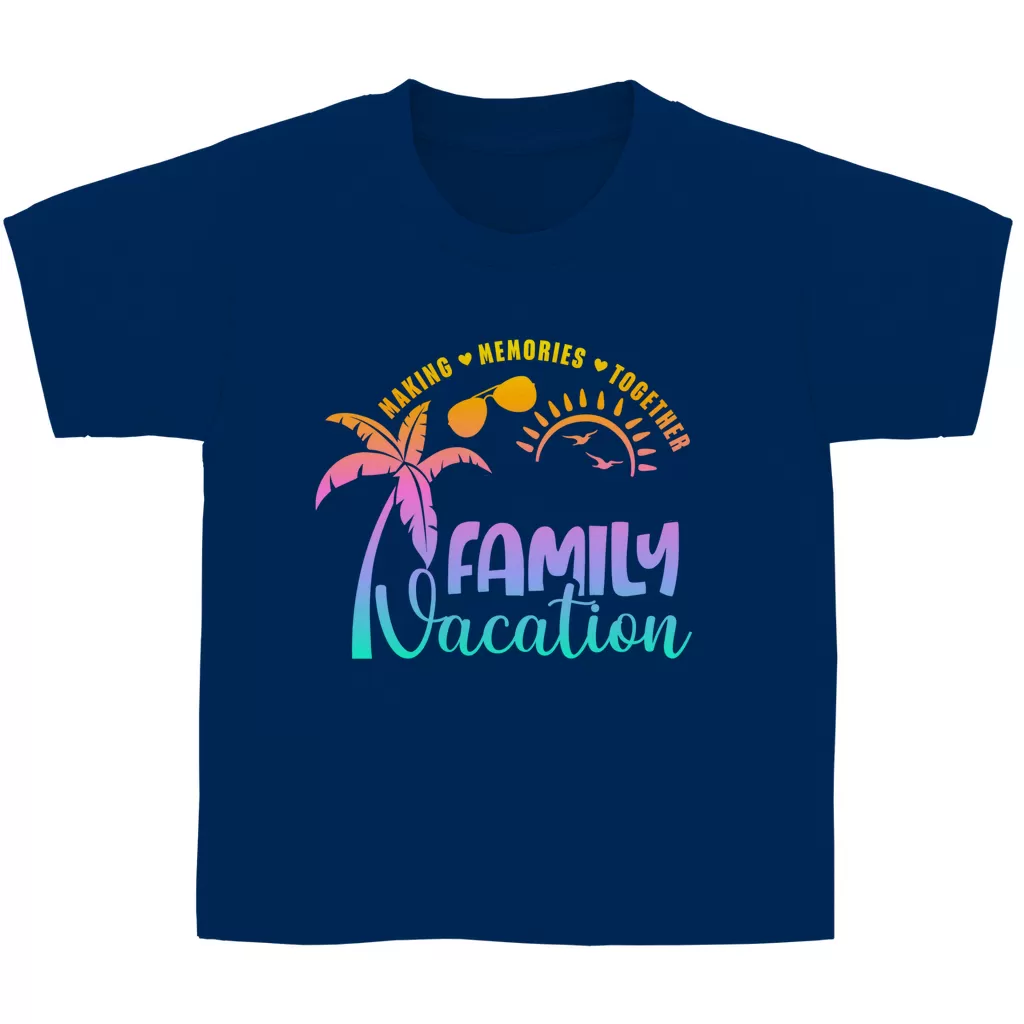 Kinder Basic T-Shirt Family Vacation A1