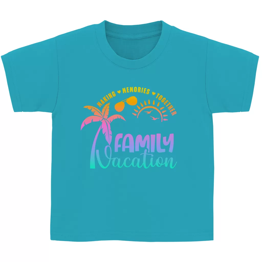 Kinder Basic T-Shirt Family Vacation A1