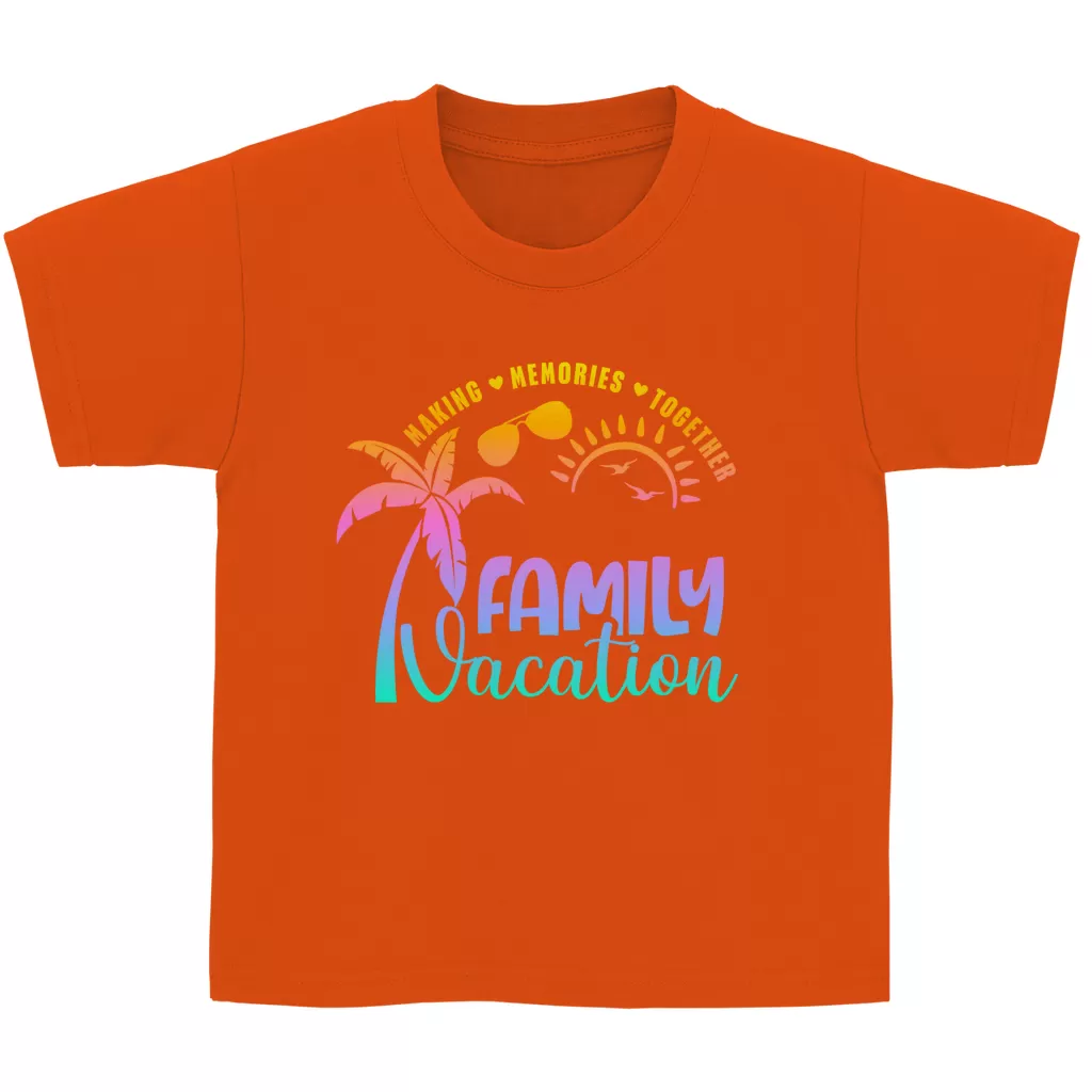 Kinder Basic T-Shirt Family Vacation A1