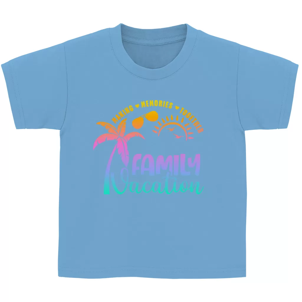 Kinder Basic T-Shirt Family Vacation A1