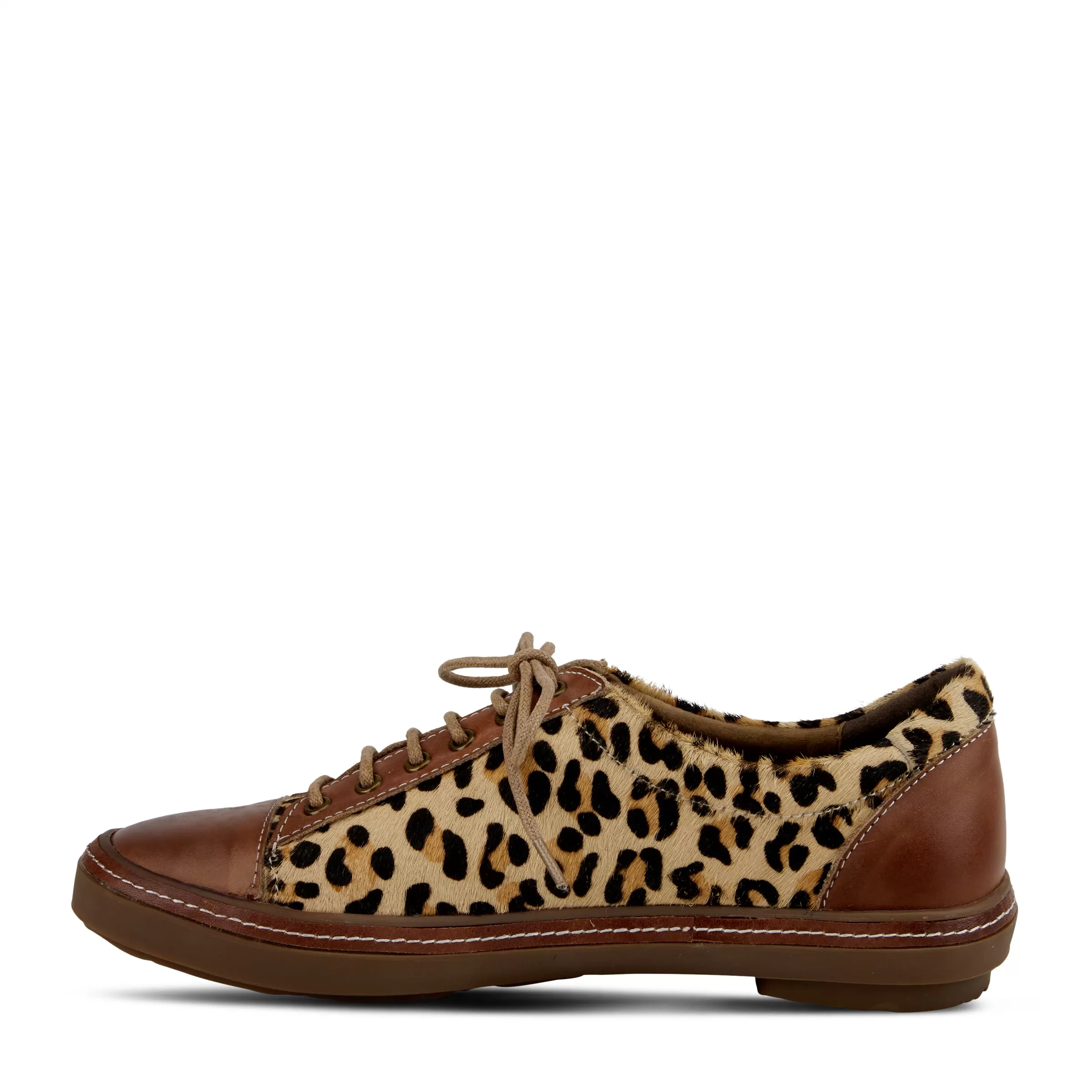 L'ARTISTE LIBBI-LEOPARD LACE-UP SHOE