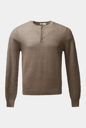 Linen Henley Sweater