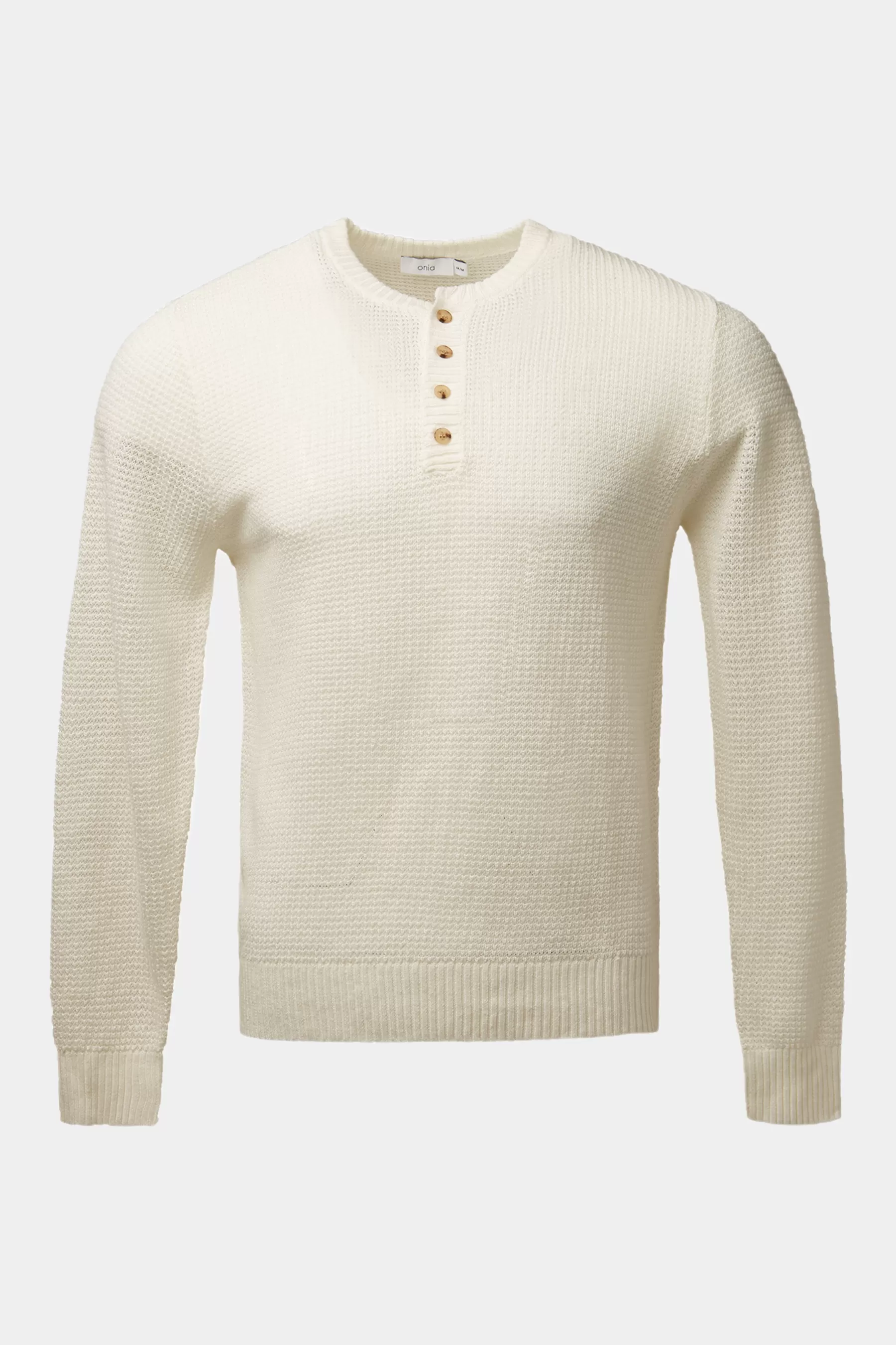 Linen Henley Sweater