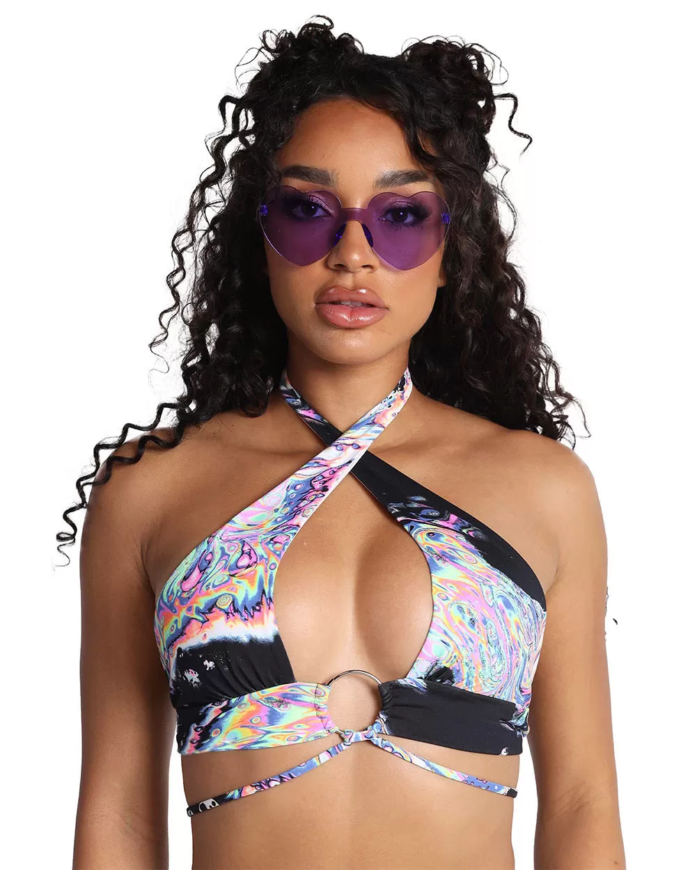 Liquid Tripp Cutout Halter Top