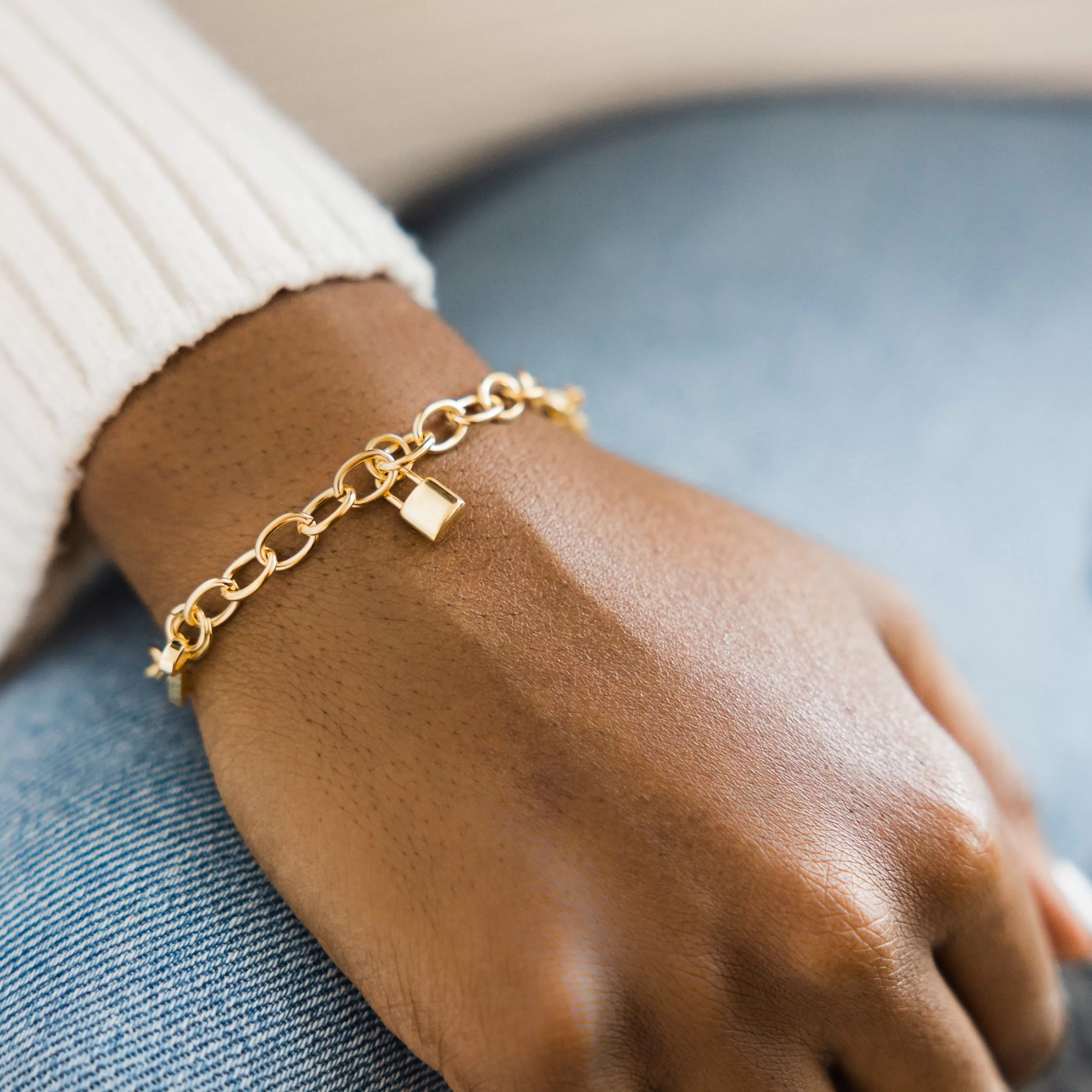 Lock and Key Charm Bracelet