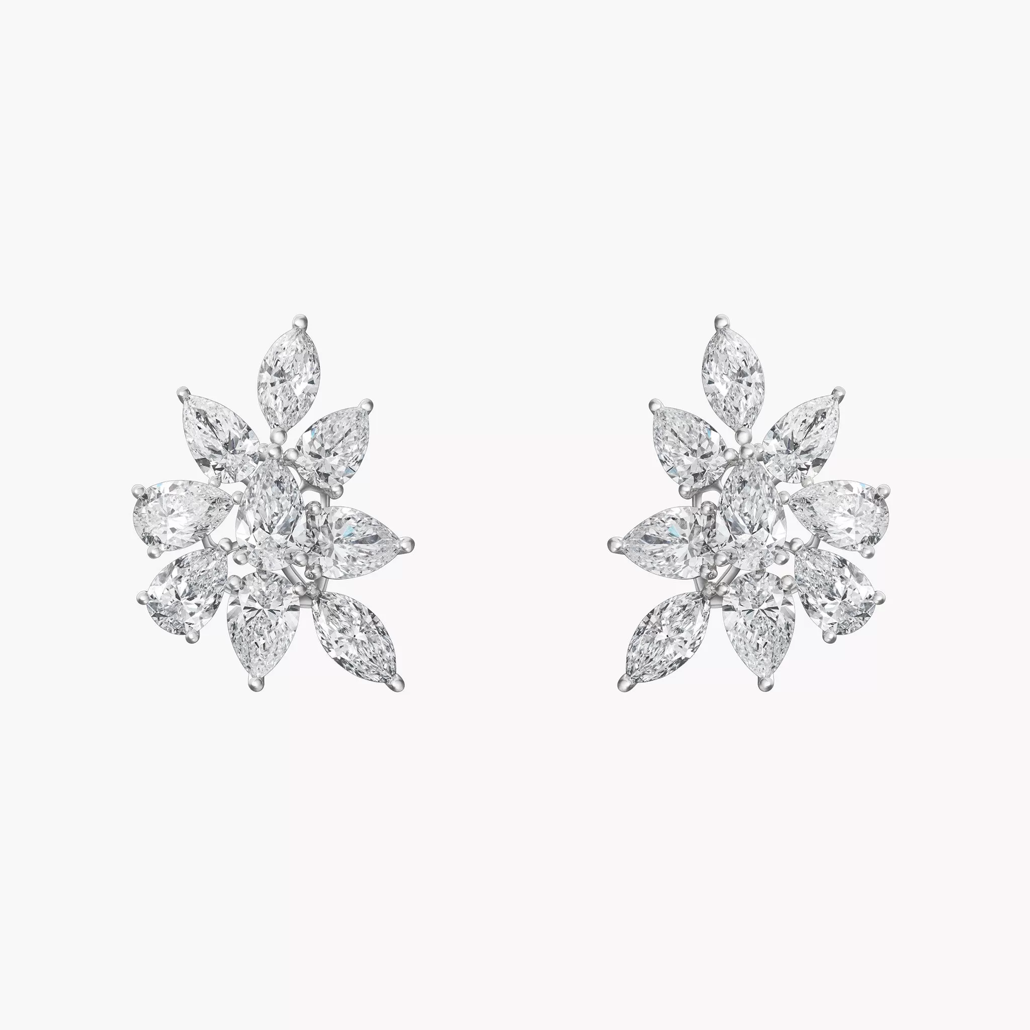 Lorelei Diamond Cluster Earrings