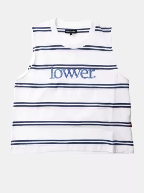 Lower Womens Applebox Cropped Tee - Striped