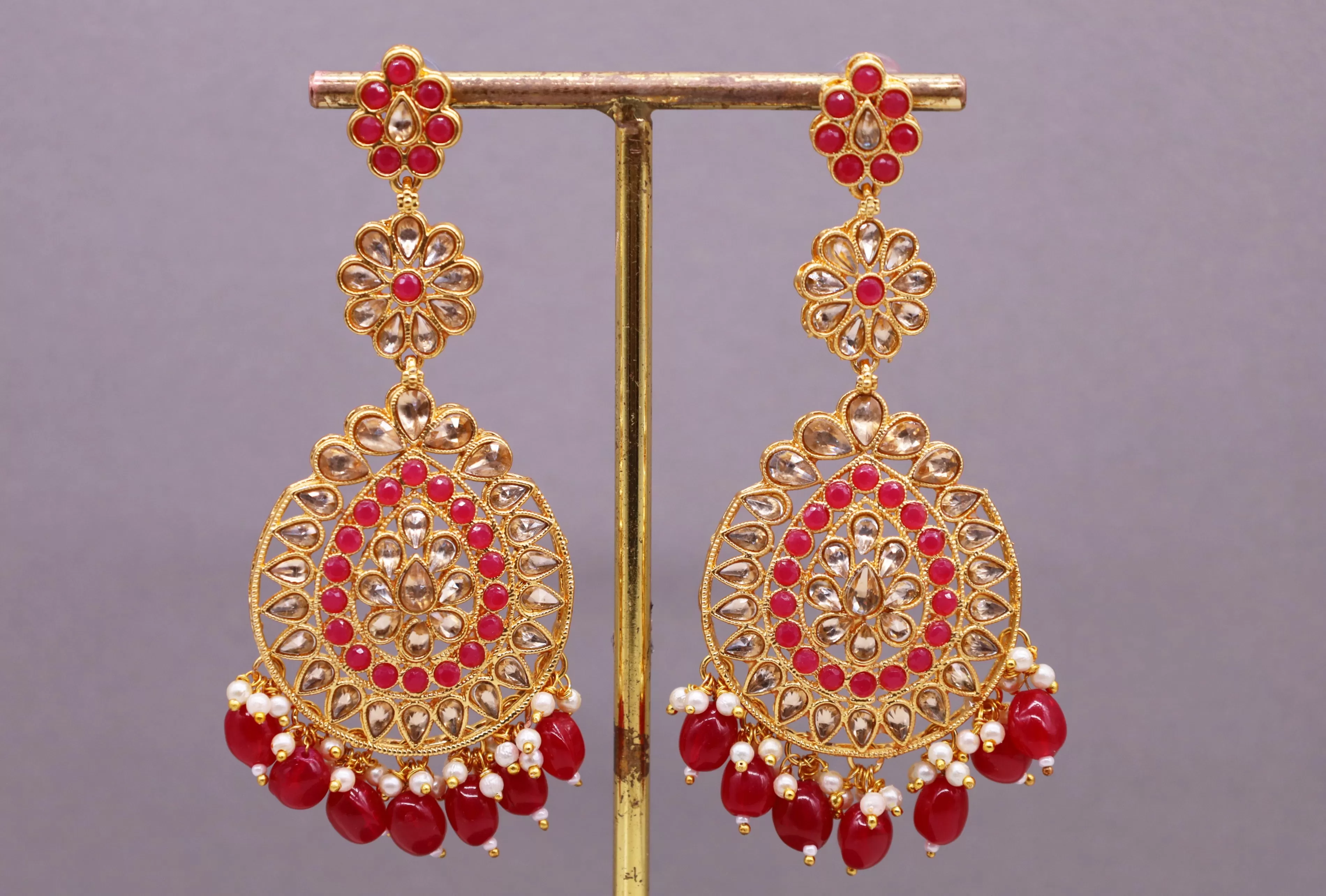 Maria Polki Earrings