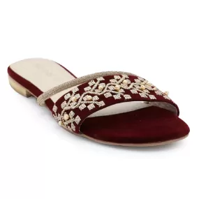 Maroon Formal Slipper 035289