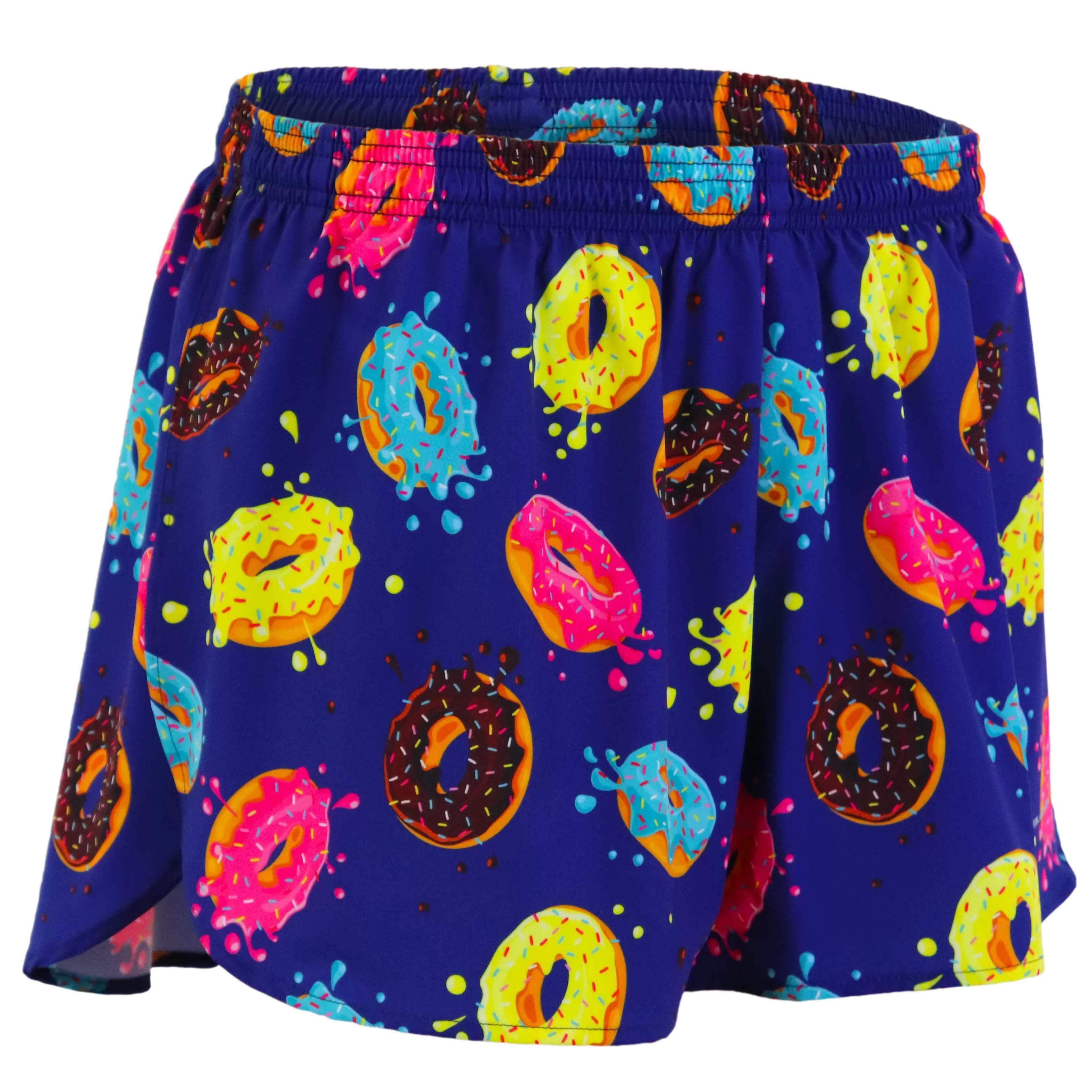 Men's 3" Half Split Shorts- Donut