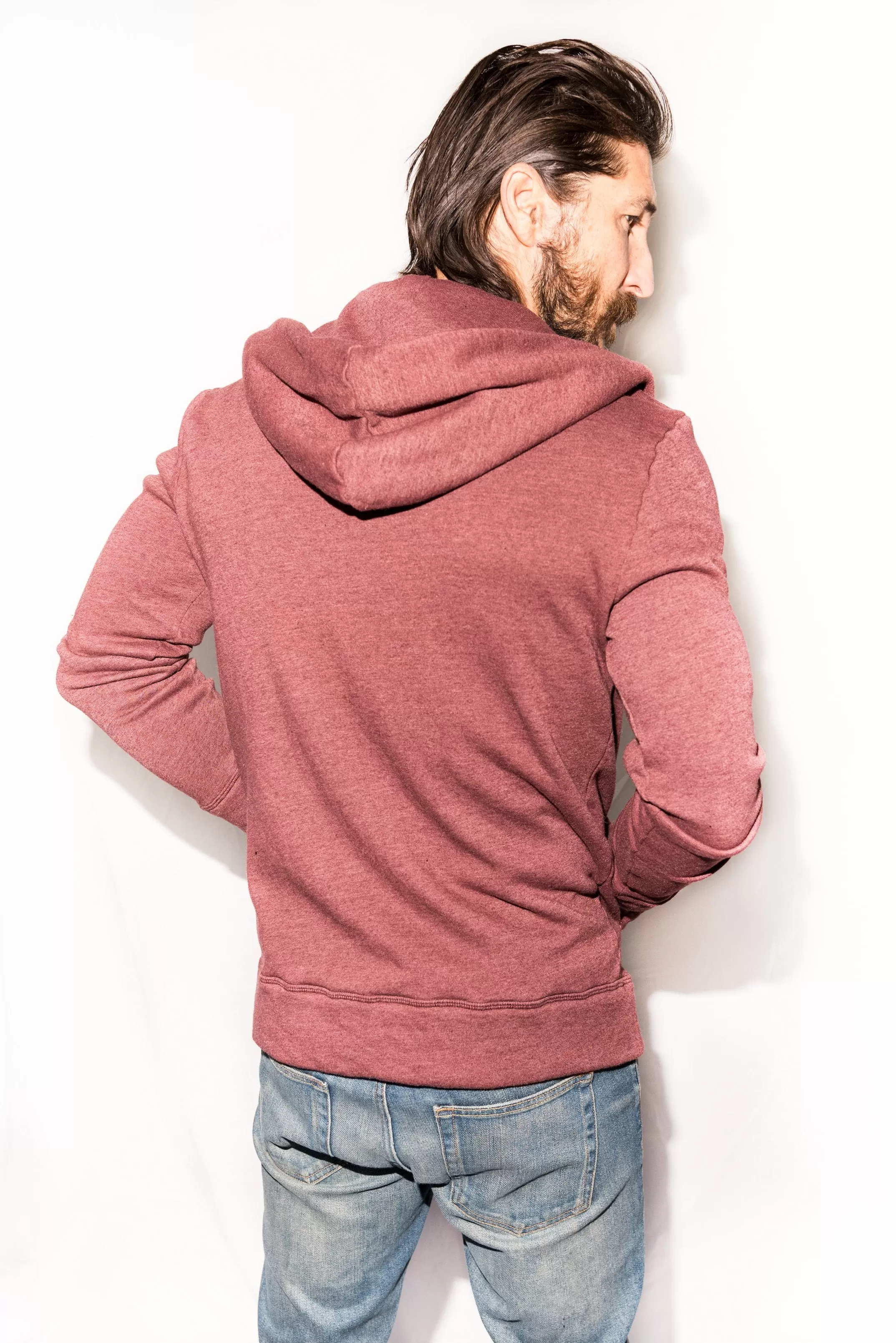 Men's French Terry Zip Front Hoodie