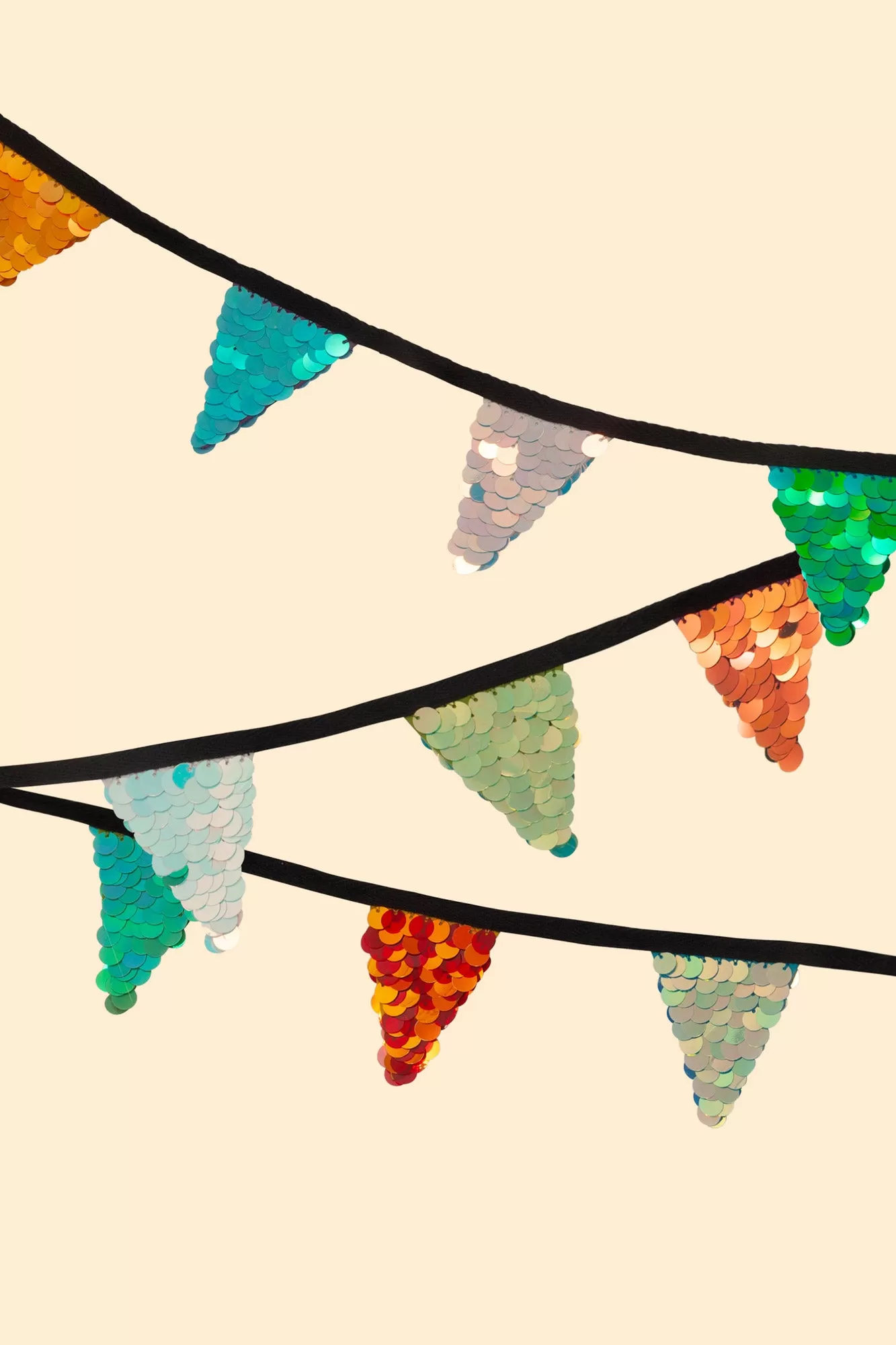 MINI SEQUIN BUNTING - MULTI COLOUR