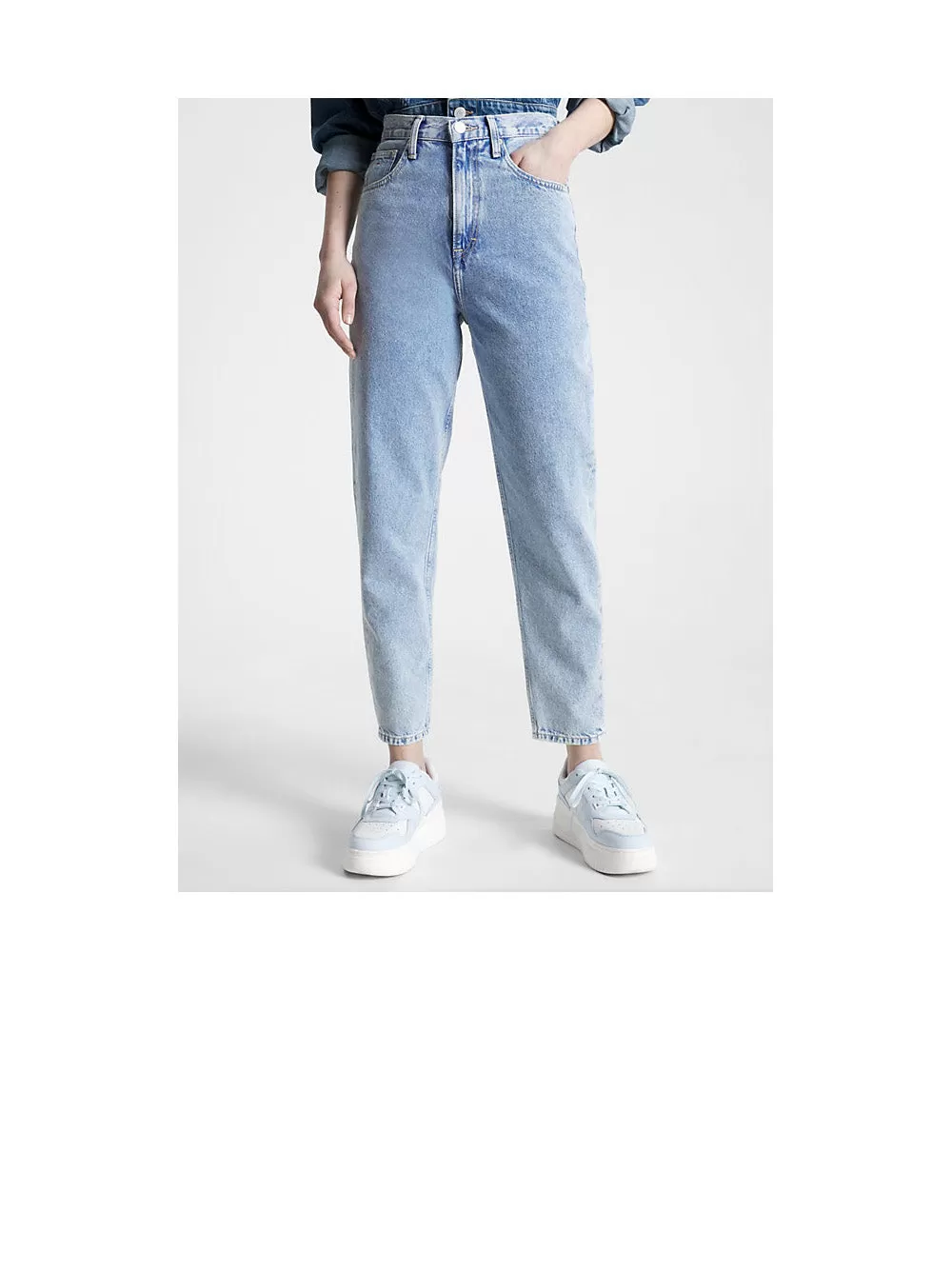 Mom Jeans UHR TPR - Denim Light