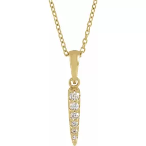 Natural Diamond Spike Necklace