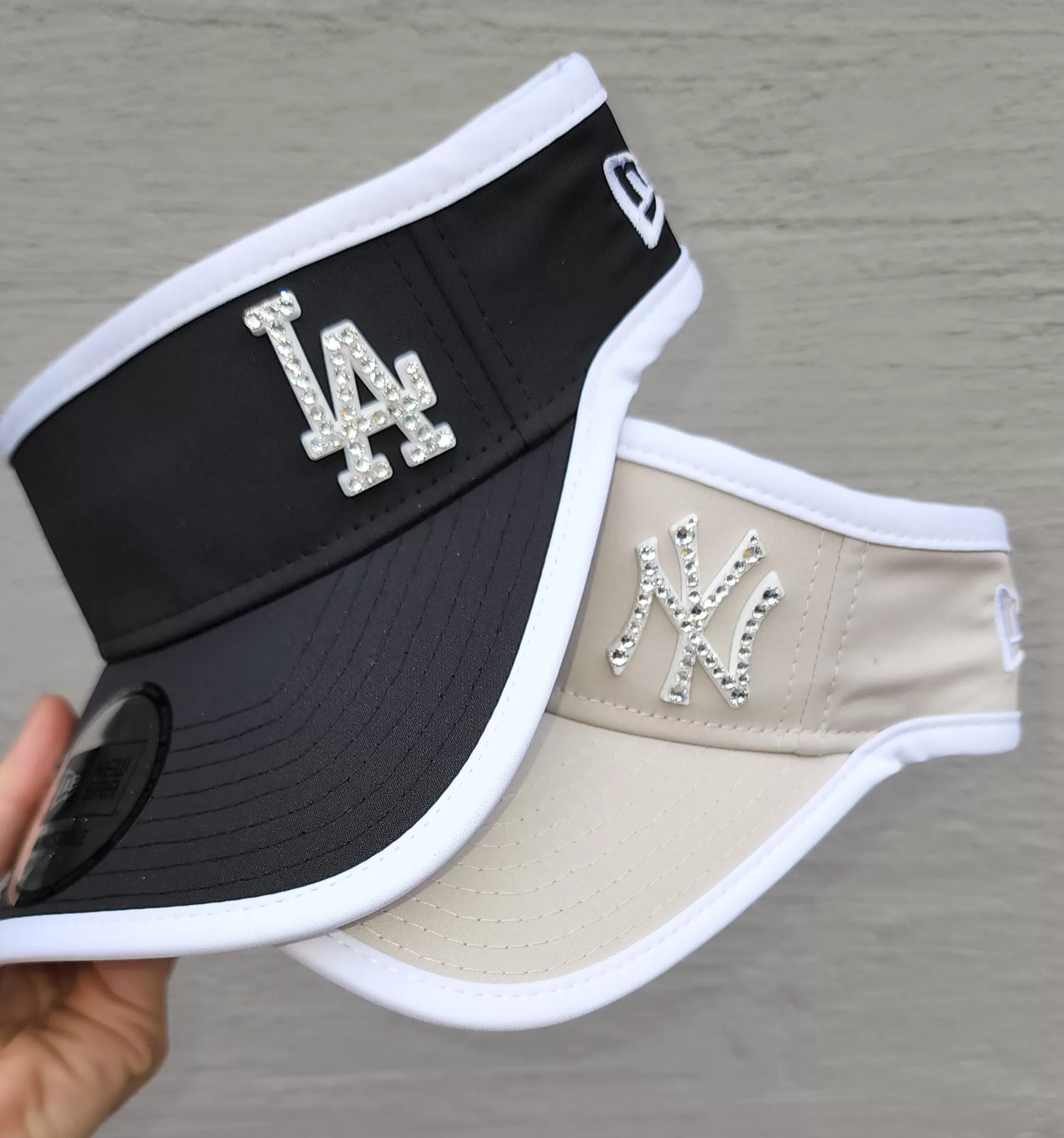 New Era NY Visor (Sand/White)