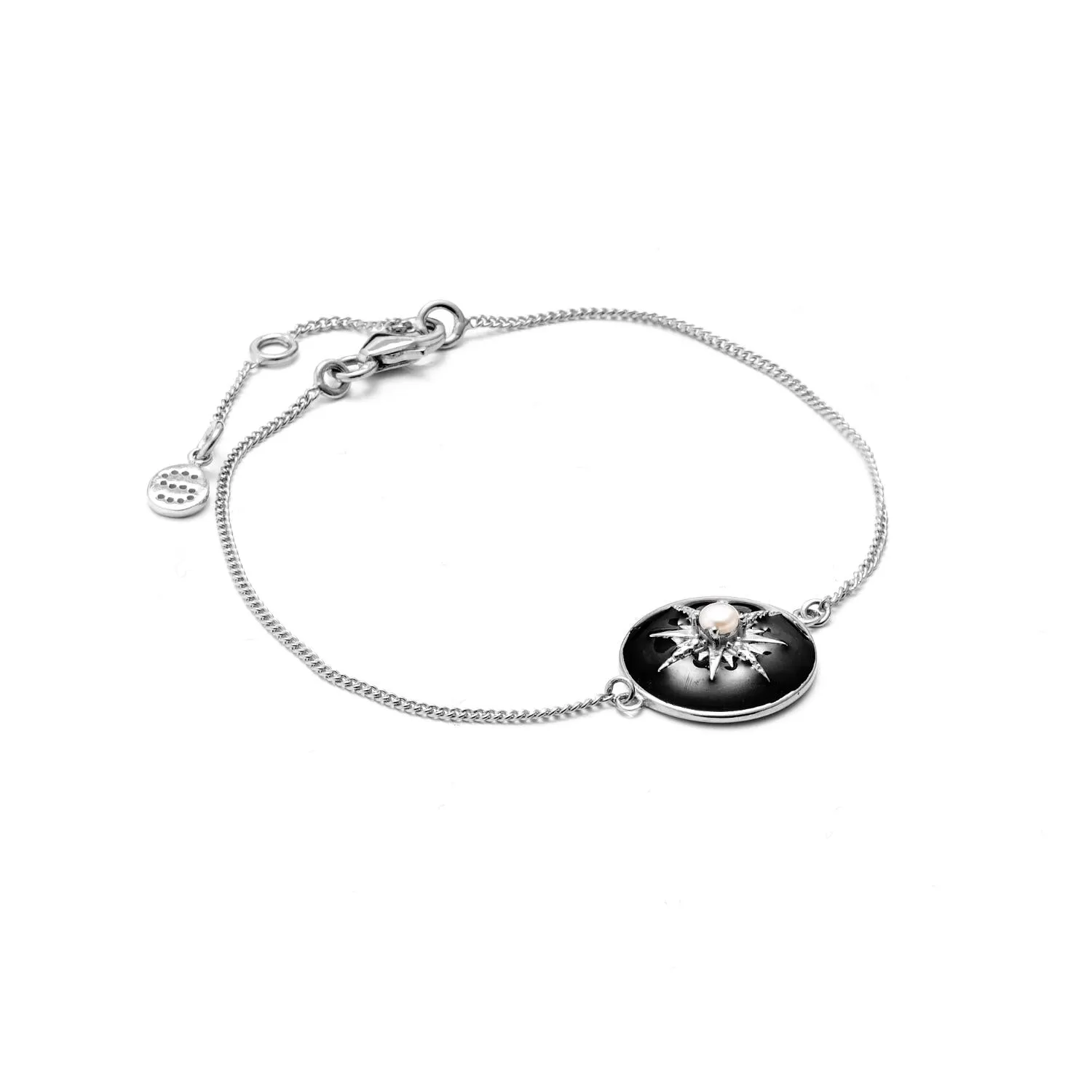 Noire / Bracelet / Black Enamel   Silver