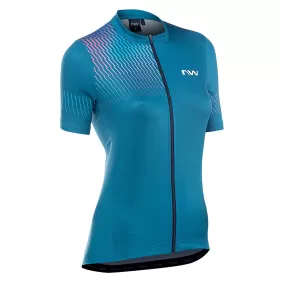 Northwave Womens Origin Jersey - Blue/Iridescent