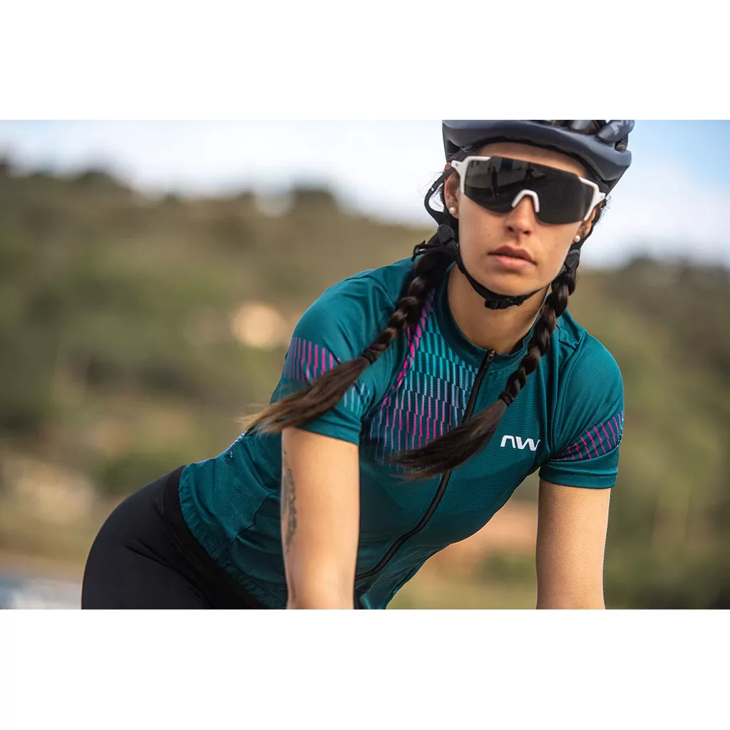 Northwave Womens Origin Jersey - Blue/Iridescent