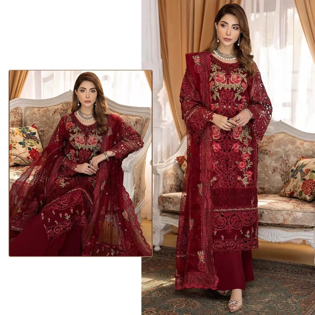 Pakistani Festive Hit Designer Party Wear Salawar Kameez