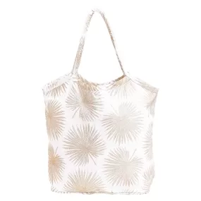 Palm Gold Metallic Bucket Bag