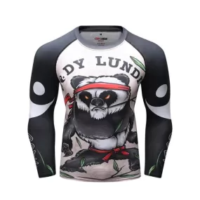 Panda Compression 'Red Belt' Elite Long Sleeve Rashguard