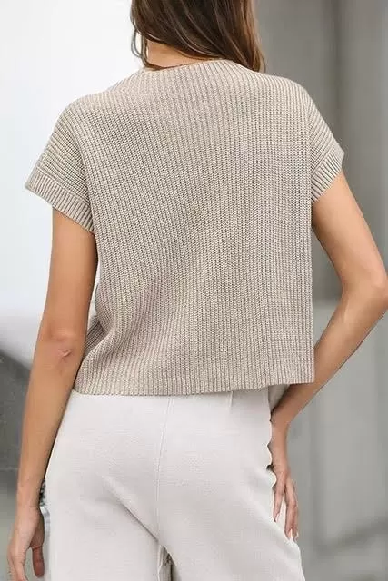 Patch Pocket Muscle Sweater Oatmeal