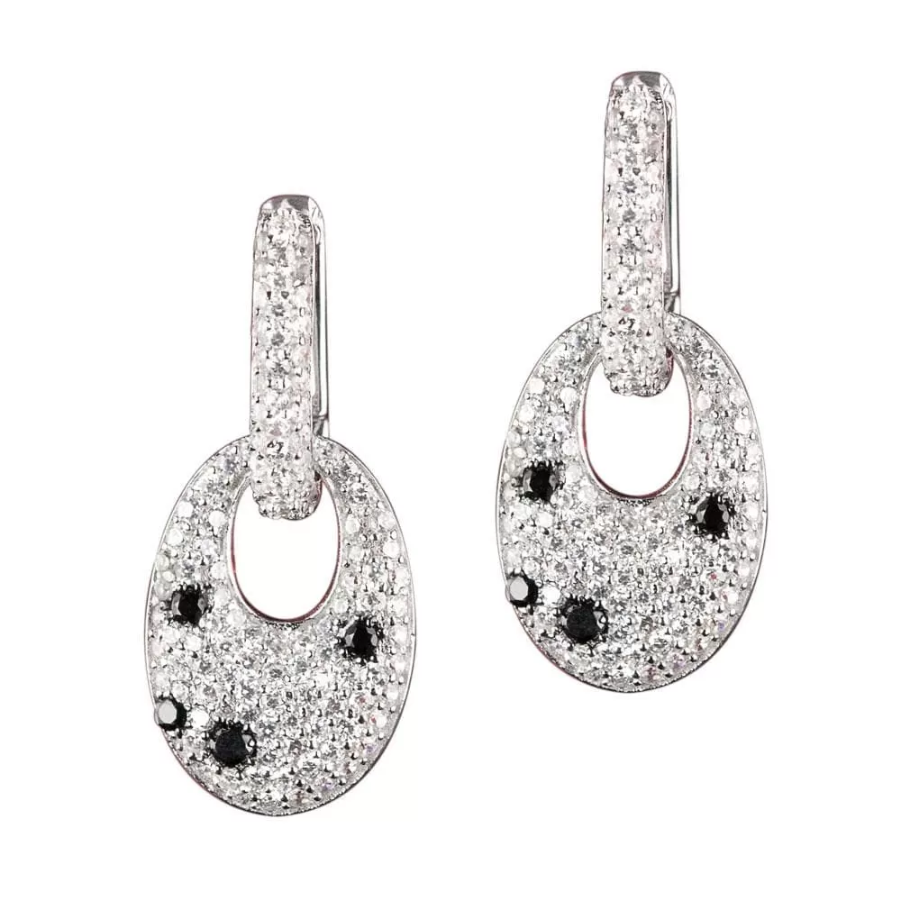 Pavé Polka Dot Earrings