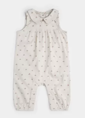 Petit Lem - Tulip Print Linen Jumpsuit