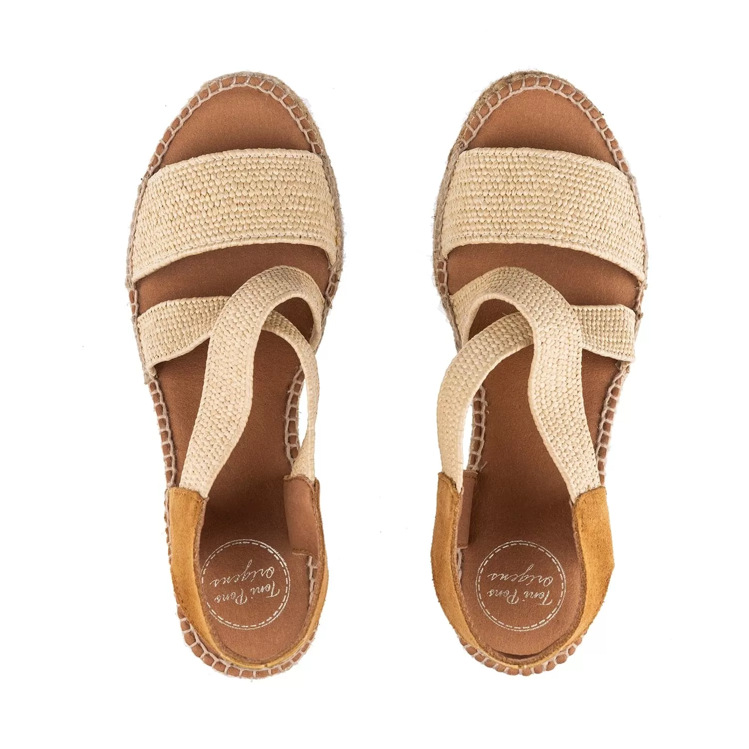 Plain Cotton Blend Wedge Espadrille for Women - Susa-SP