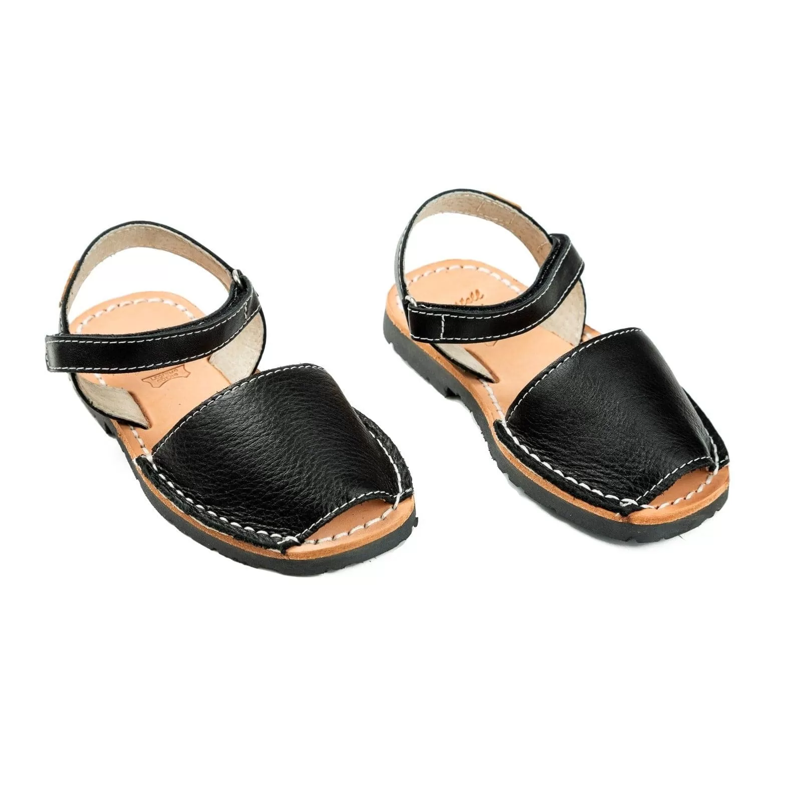 Plain Leather Menorcan Sandal For Kids - Iker 1002