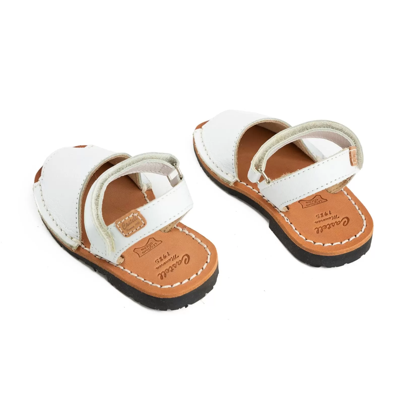 Plain Leather Menorcan Sandal For Kids - Iker 1002