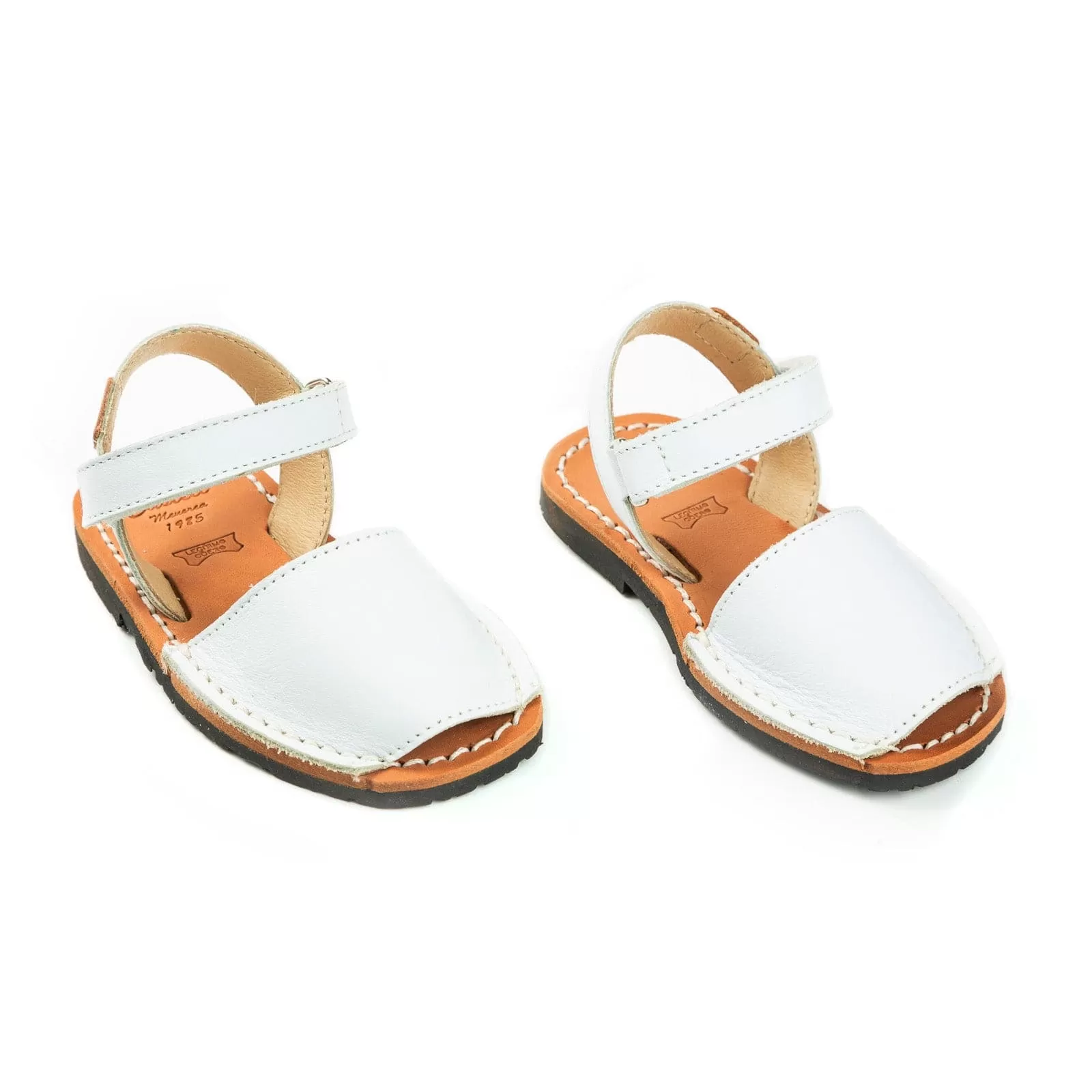 Plain Leather Menorcan Sandal For Kids - Iker 1002