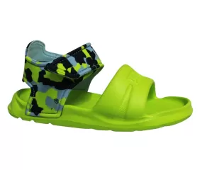 Puma Wild Injex Camo Lime Toddlers Open Toe Sandals 365082 01