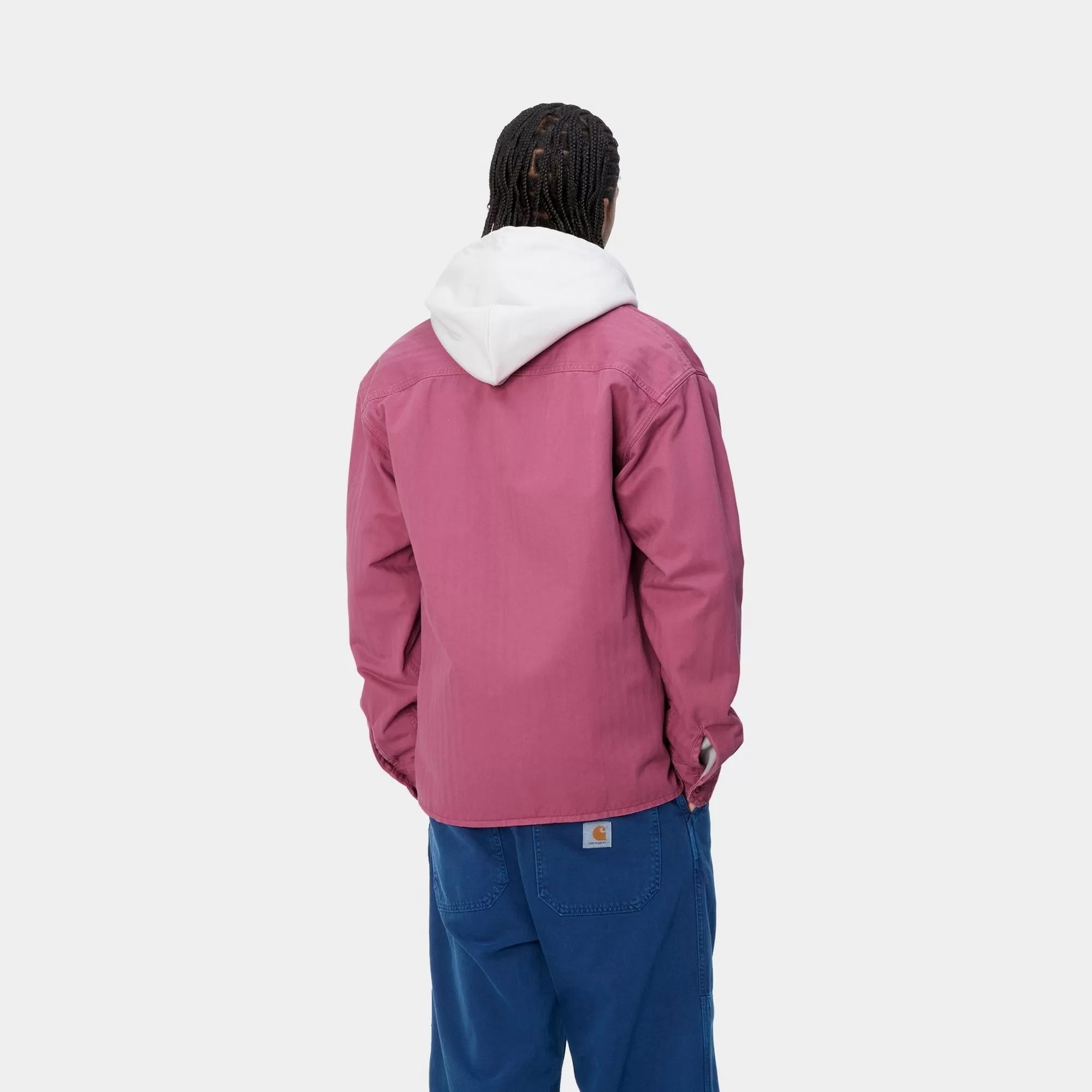 Rainer Shirt Jacket | Magenta (garment dyed)