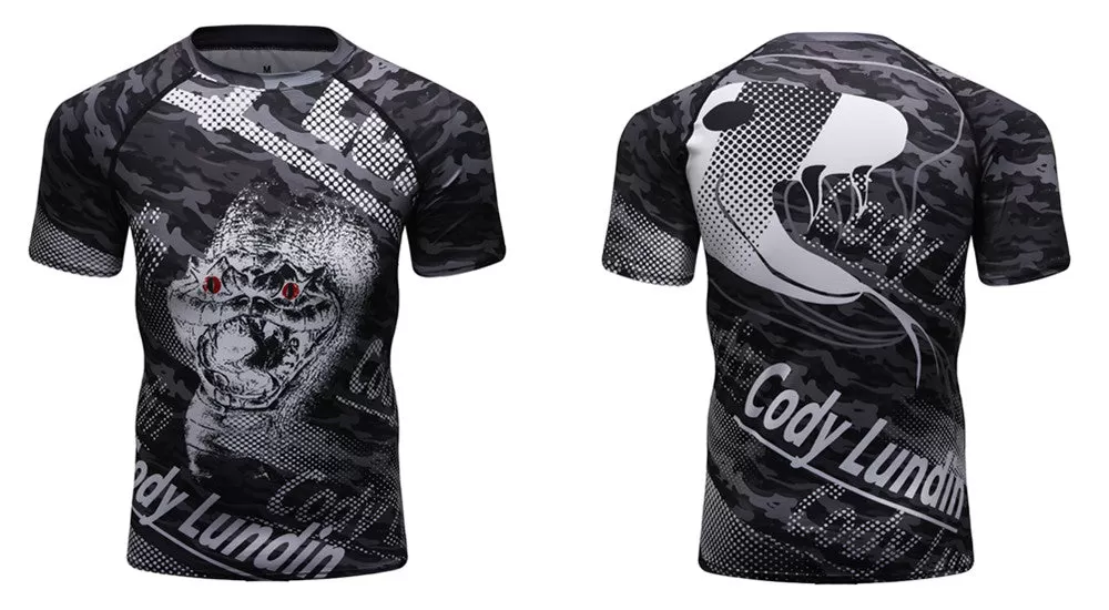 Rattle Snake Compression 'Snake Eyes' Elite Long Sleeve Rashguard