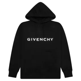 Reflective Slim Fit Hoodie - Black