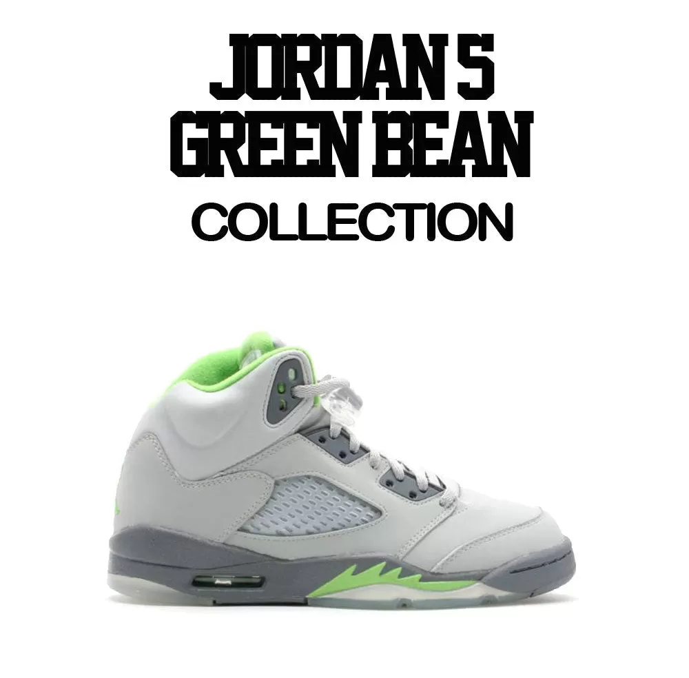 Retro 5 Green Bean Shirt - Cost -White