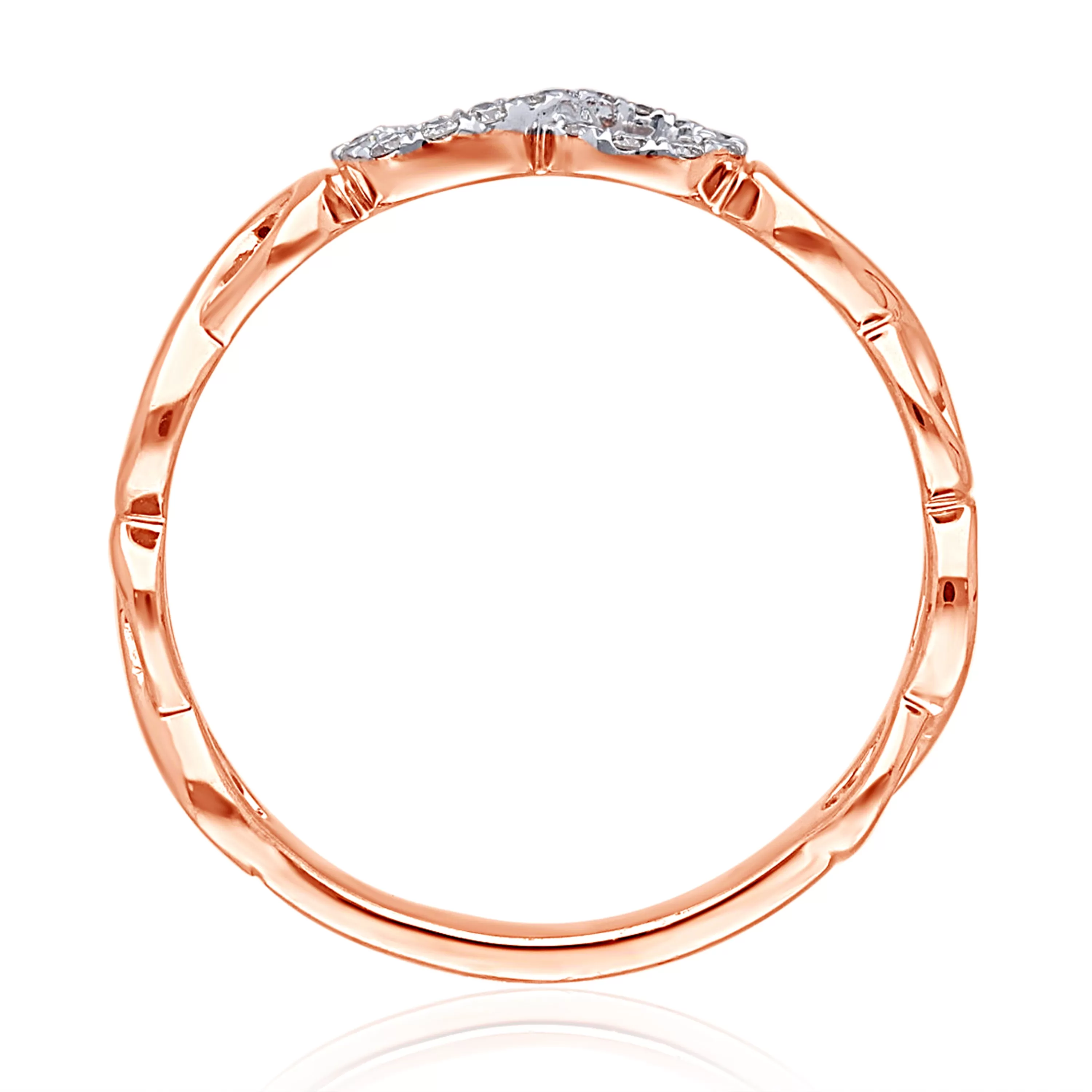 Rose Gold White Diamond Eternal Ring