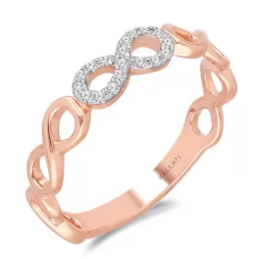 Rose Gold White Diamond Eternal Ring