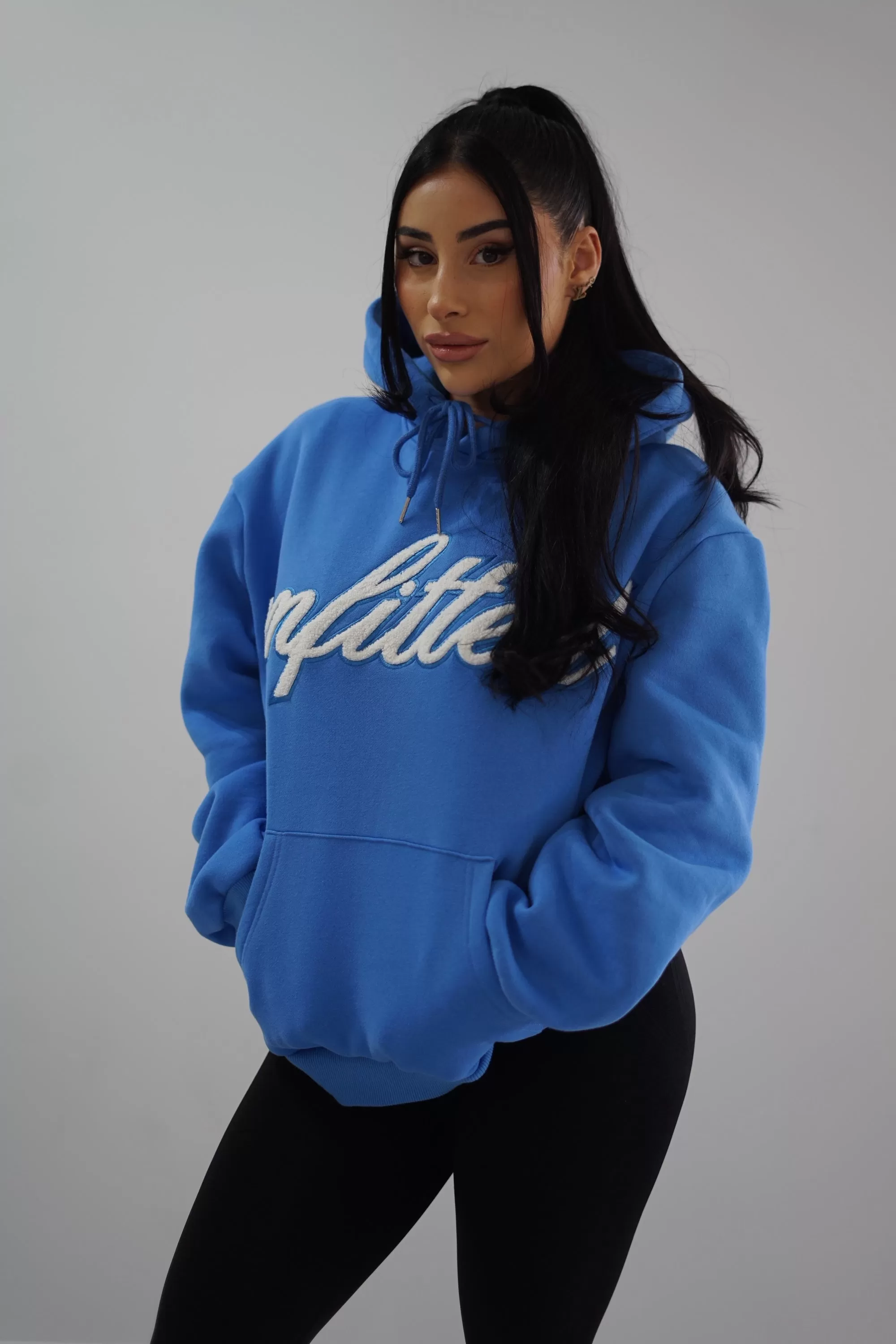 RUNNING EMBROIDERY HOODIE