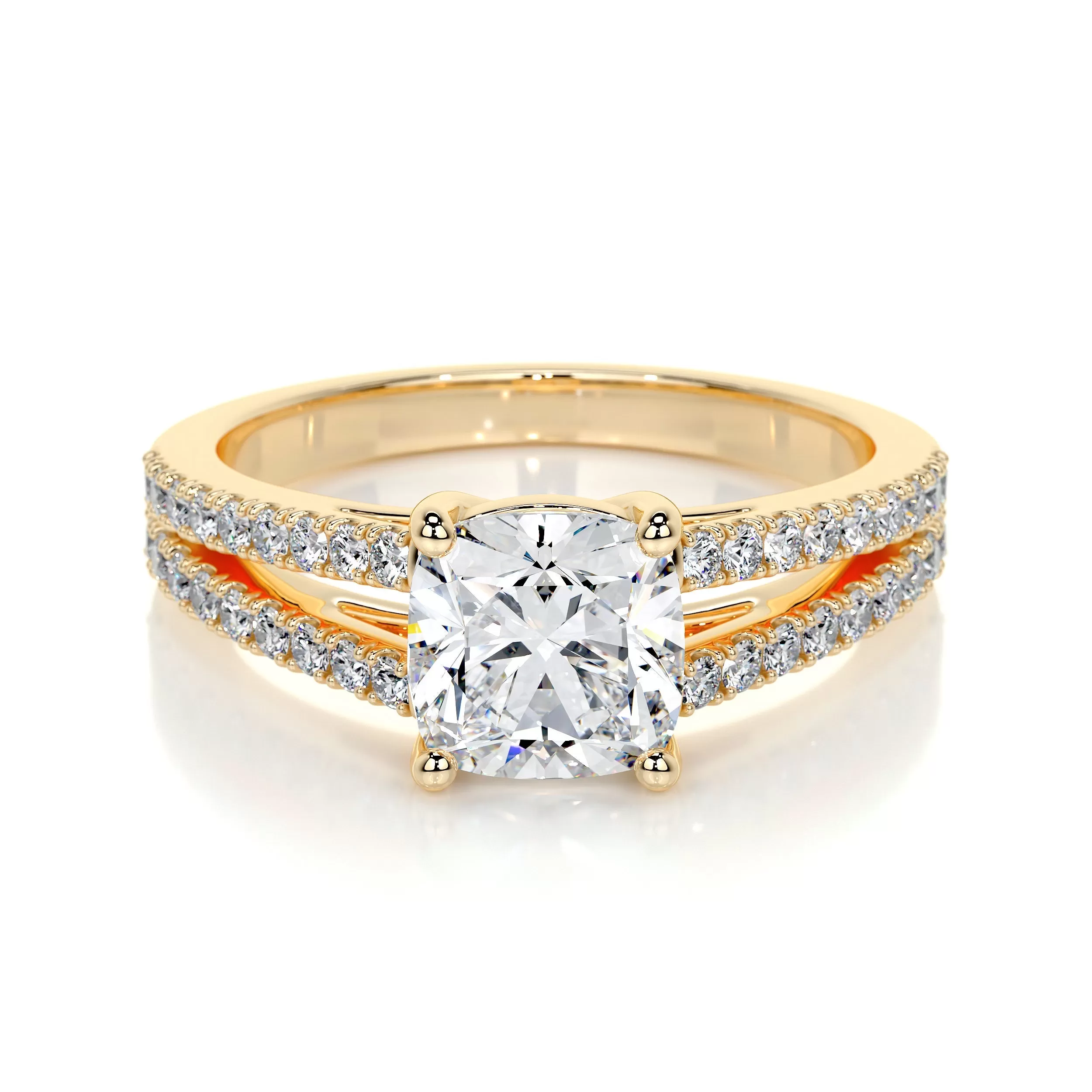 Sadie Lab Grown Diamond Ring -18K Yellow Gold