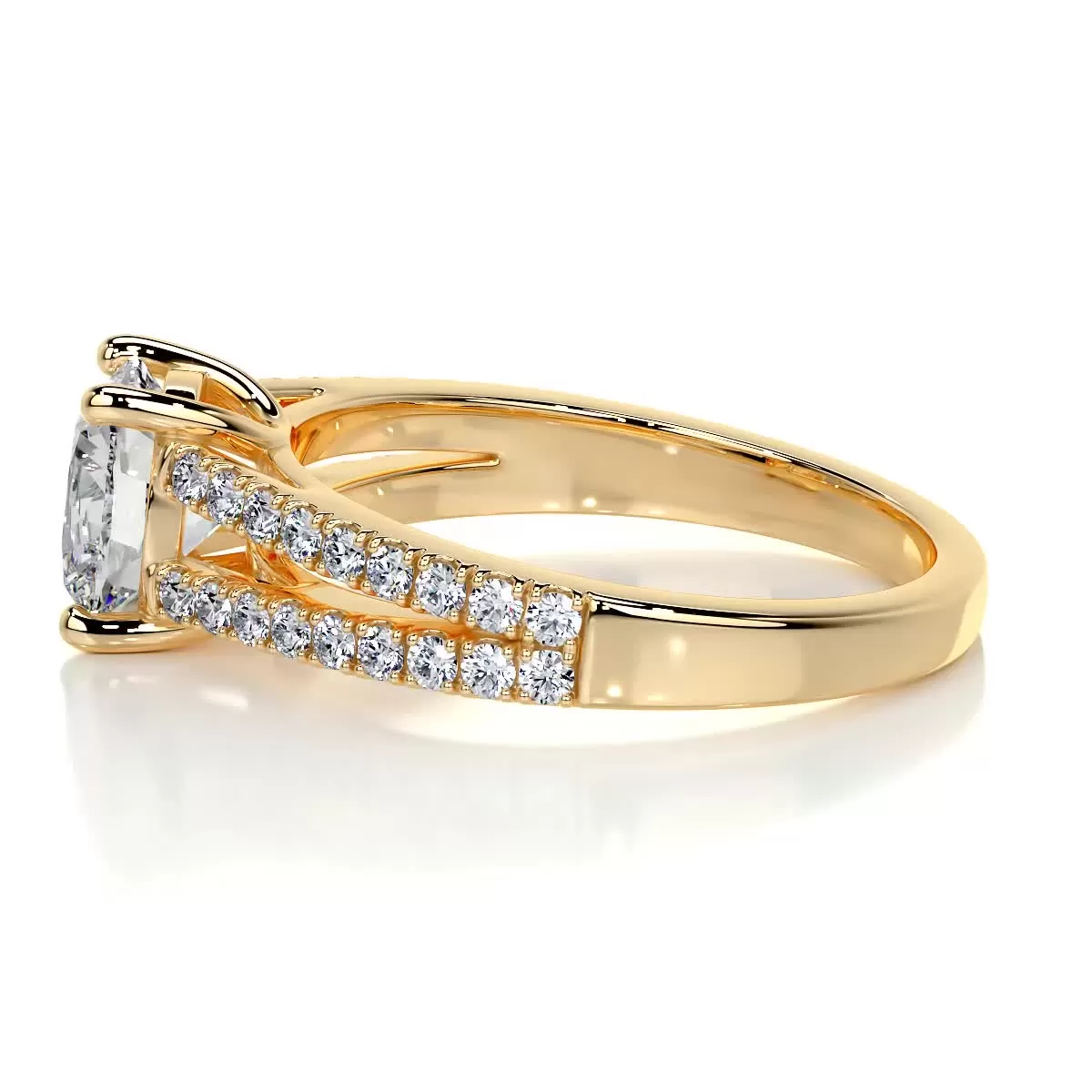 Sadie Lab Grown Diamond Ring -18K Yellow Gold