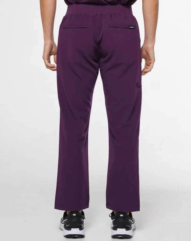 Signature Cargo Pants - Eggplant