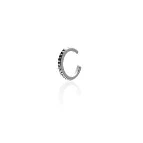 Soirée / Ear Cuff / Black CZ   Silver