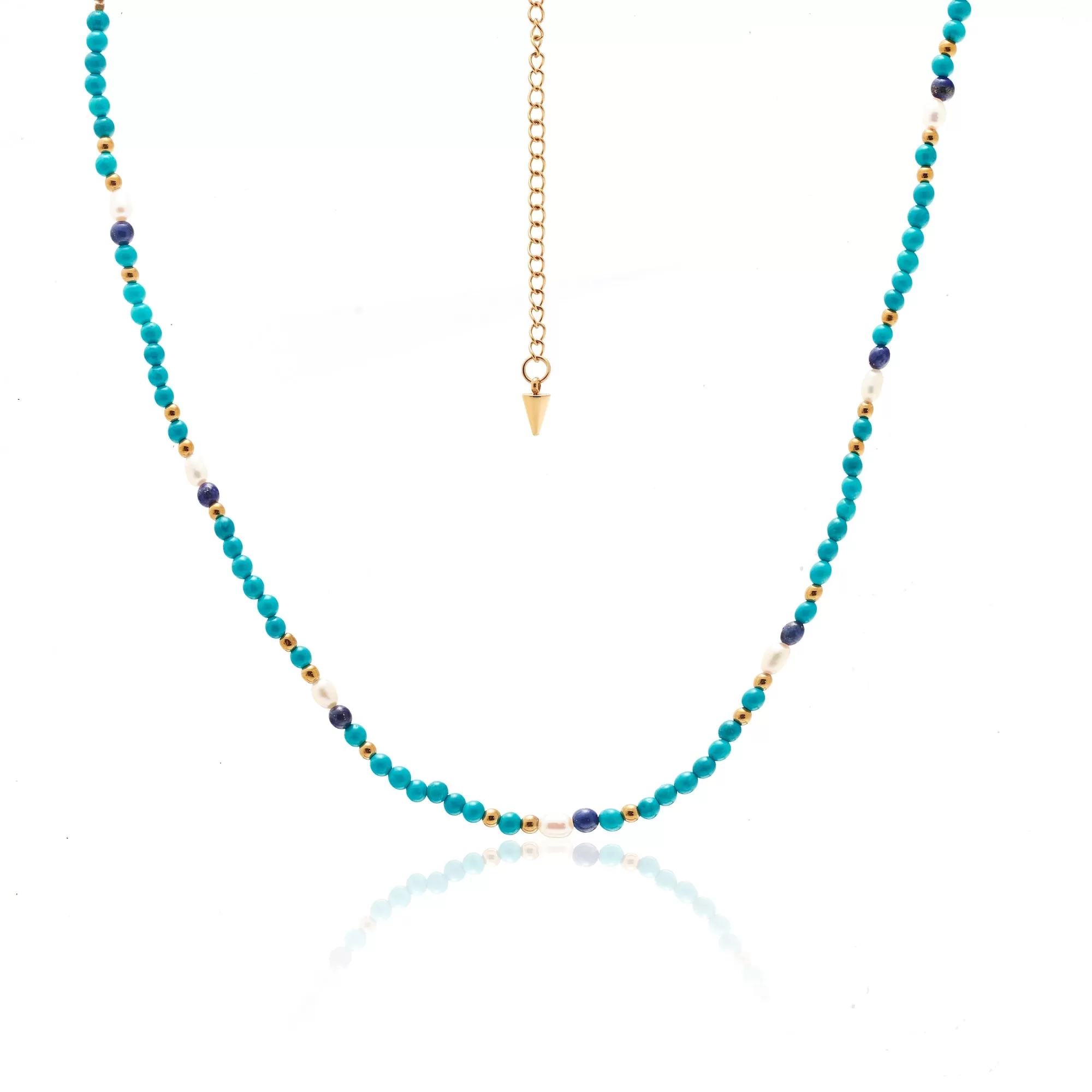 Sorrento / Necklace / Turquoise   Gold