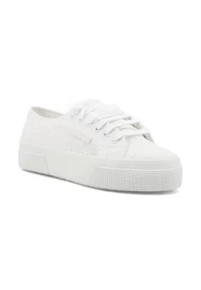 SUPERGA 2740 Flower Sangallo Sneaker Donna Total White S2148KW