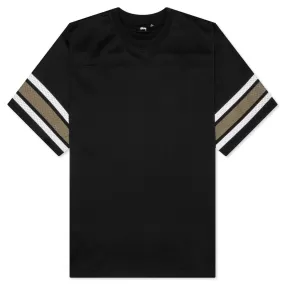 Surfman Mesh Football Jersey - Black